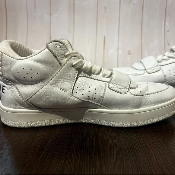 CELINE Womens White Calf Leather High-Top Logo Sneakers
SIZE 36 EU / 6 US - Picture 7 of 15